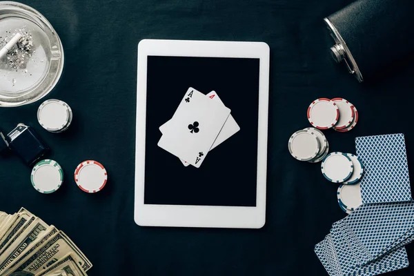 handicap platform interface showing football odds, live casino table, and slot game simultaneously on mobile